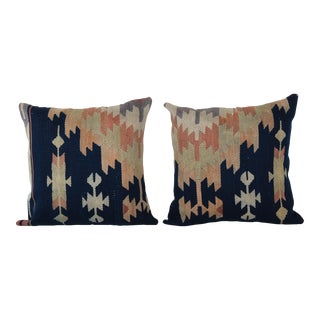 Turkish Kilim Pillow Cover - a Pair For Sale