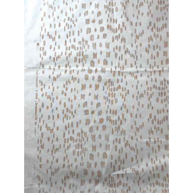 Early 21st Century Brunschwig & Fils "Les Touches" Tan Fabric - 8 Yards For Sale - Image 5 of 9