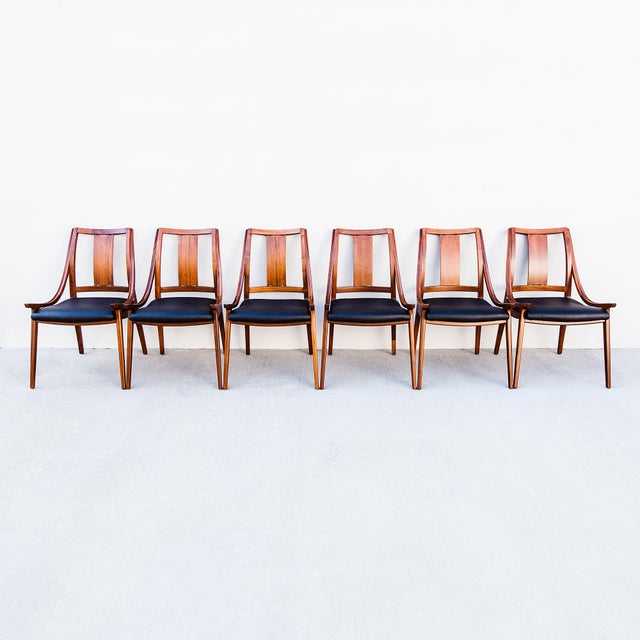 Rare 1960s Glenn of California Low Arm Walnut Dining Chairs For Sale - Image 18 of 18