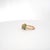 2020s 18k Gold Ring With 0.5ct Natural Oval Diamond and 0.81ct Oval Emeralds, New, Size 6.5 For Sale - Image 5 of 8