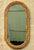 Wood Vintage Coastal Braided Rattan Oval Mirror For Sale - Image 7 of 12