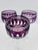 Late 20th Century Waterford Crystal Gorgeous Clarendon Amethyst Purple Wine Goblets - Set of 3 For Sale - Image 5 of 12