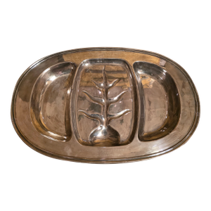 1940s Trophy Triple We'll Silver Plate Serving Platter