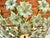 1980s 1970s Vintage Murano Style Hand-Painted Green Glass Floral Flush Mount Chandelier⁠ For Sale - Image 5 of 18