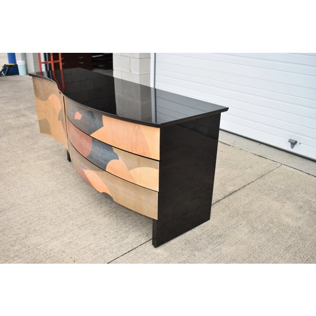 Abstract 1980s Vintage Carlo Malnati Colorful Italian Credenza For Sale - Image 3 of 13