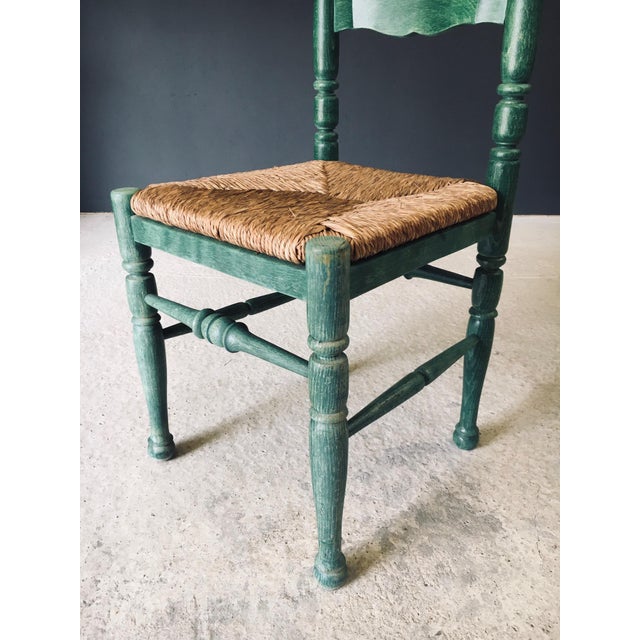 Rustic Austrian Alps Green Side Chairs, Austria, 1950s, Set of 2 For Sale - Image 18 of 18
