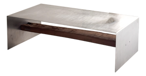Matted Aluminium Coffee Table by Case Studios