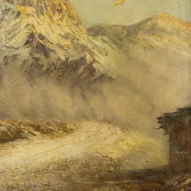 French Artist, Mountain Landscape, 1960, Oil on Board, Framed For Sale - Image 4 of 13