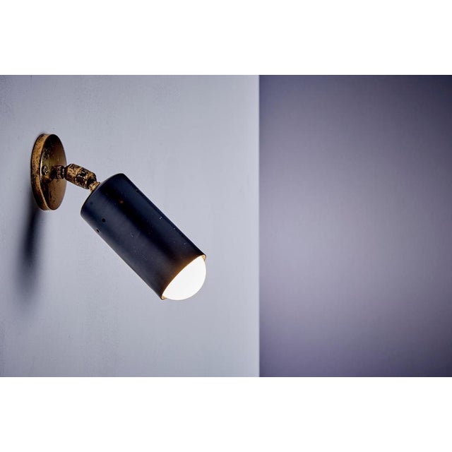 Small Sized Adjustable Brass Wall Lamps attributed to Parscot, 1950s, Set of 2 For Sale - Image 4 of 13