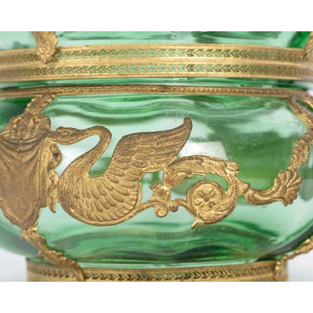 Napoleon III Crystal and Gilt Brass Box, 19th Century For Sale - Image 3 of 9