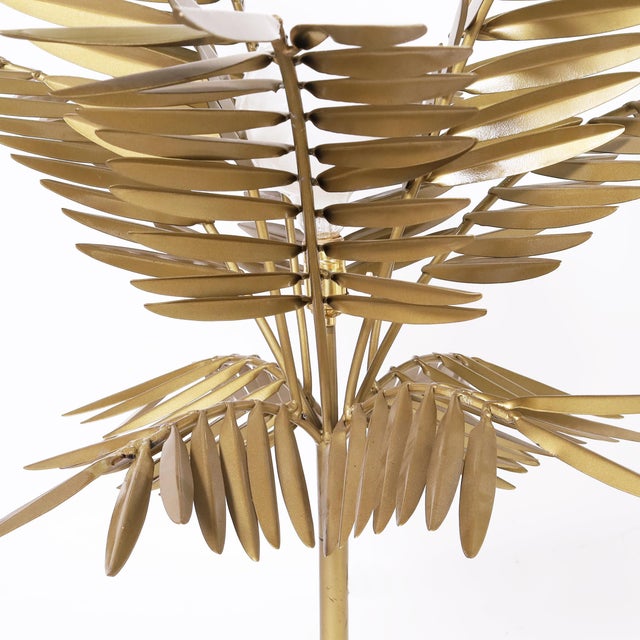 Late 20th Century Mid Century Italian Palm Tree Table Lamp For Sale - Image 5 of 7
