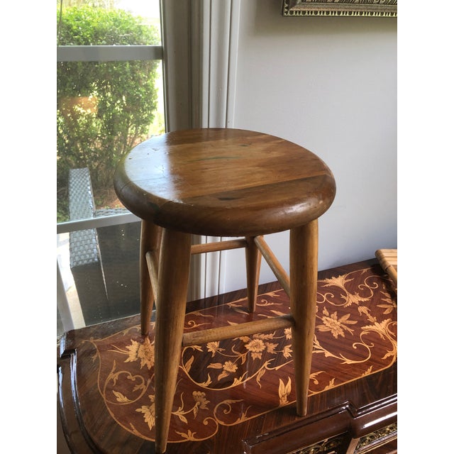 Vintage Wooden Milking Stool