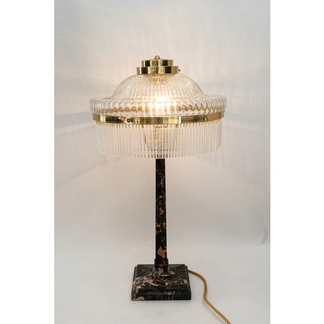 Brass polished and stove enameled The glass sticks are replaced ( new ) Bulb e27 but e US e26 fitts also. European Plug...