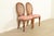 French Drexel French Regency Louis XVI Carved Walnut Cane Back Side Chairs or Dining Chairs | Pair For Sale - Image 3 of 15