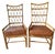 Vintage Palecek High Back Arm Chairs With Leather Seats, a Pair For Sale In San Francisco - Image 6 of 16