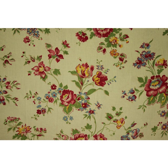 Vintage French Floral Fabric Curtain Chairish