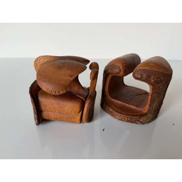 1990's Vintage Hand-Carved Wood Puzzle Box Sculpture, Signed For Sale In Miami - Image 6 of 12