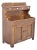 Antique American Colonial Primitive Pine Wood Stepback Drysink Hutch Cupboard For Sale