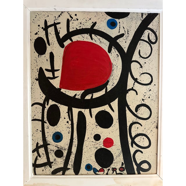 "Central Park", Original Oil on Canvas, Joan Miro, 1980 For Sale - Image 14 of 14