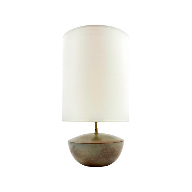 Mid-Century Modern Green Ceramic Lamp Base from Alain di Bin, France, 1960s For Sale - Image 17 of 17