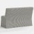 Textile Stoffer Home x Cloth & Company Lindy Slipcover Dining Banquette in Jane Stripe Carbon For Sale - Image 7 of 7