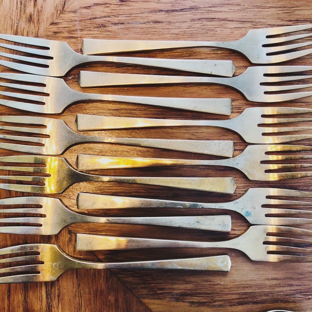 Antique Dirilyte Dirigold Empress Bronze Flatware Set Chairish