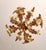 Vintage Gold-Plated and Hand-Forged Florentine Pendant Lamp with Porcelain Roses, 1960s For Sale - Image 10 of 18