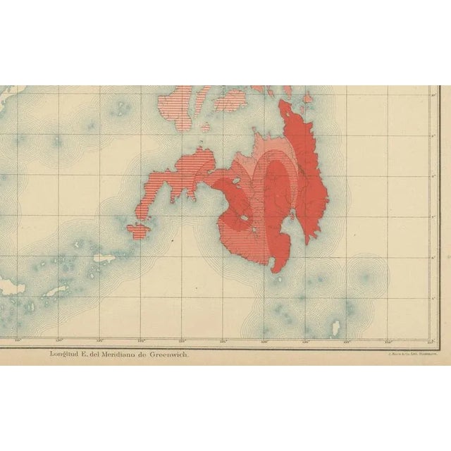 Late 19th Century Seismic Activity Map of the Philippine Islands Observatorio in Manila, 1899 For Sale - Image 5 of 10
