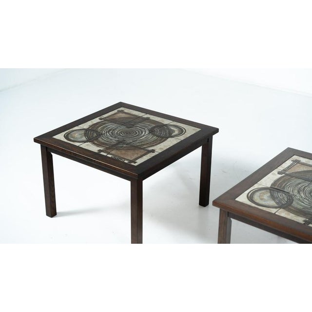 Danish Side Tables from Ox Art, 1970s, Set of 2 For Sale - Image 3 of 12