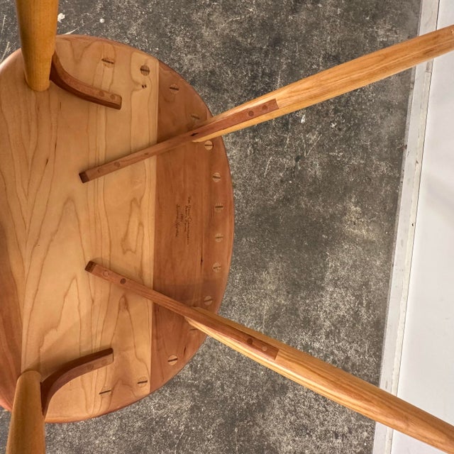 Handmade “Continuous Arm” Chair by Burtina Lapierre for Thomas Moser Cabinetmakers C. 1999 For Sale - Image 11 of 12