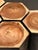 Hexagonal Stools in Two-Tone Suar, Set of 5 For Sale - Image 11 of 18