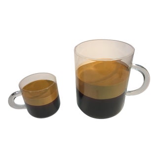 Pop Art Andy Warhol Style Lucite Espresso Cups - A Pair For Sale