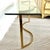 Brass Mid 20th Century Hollywood Regency Style Glass and Brass Console Table For Sale - Image 8 of 13