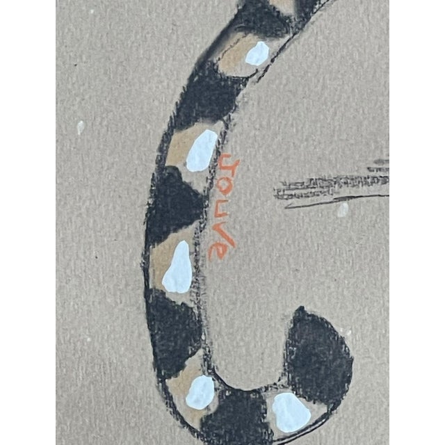 Paul Jouve, Tiger, 1920, Pencil & Paint For Sale - Image 11 of 12