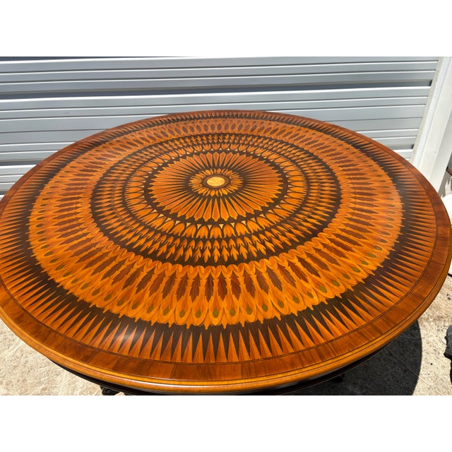 Italian Late 20th Century Italian Handcrafted Center Hall / Dining Table For Sale - Image 3 of 12