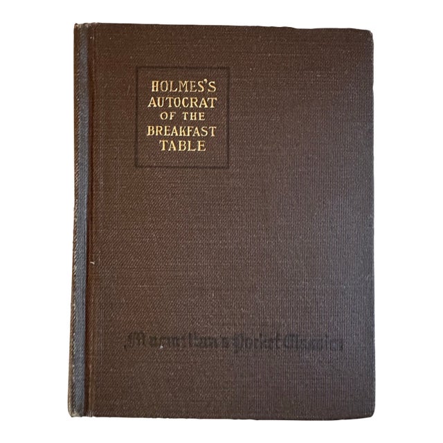 Vintage Holmes Autocrat of the Breakfast Table Book For Sale