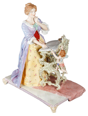 Vintage Porcelain Figurine, 19th Century