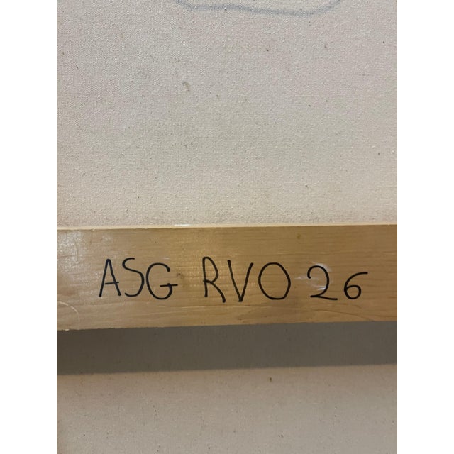 Contemporary Roger Van Ouytsel, Large Abstract Oil Painting Belgian American Artist Roger Van Ouytsel Menorah, 1987 For Sale - Image 3 of 15