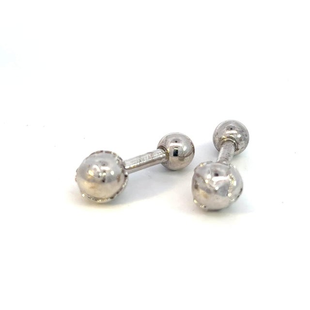 Tiffany & Co Estate Globe Cufflinks Sterling Silver 12.8 Grams TIF570 TRUSTED SELLER SINCE 2002 PLEASE SEE OUR HUNDREDS OF...