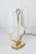 Stilnovo 1950s Italian Table Lamp in Brass and Case Glass Satin Shades For Sale In New York - Image 6 of 8
