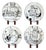 Vintage Le Restaurant Dinner Plates by Epoch, Set of 4 For Sale