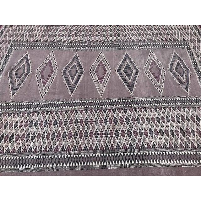 Pink Vintage Moroccan Flat Rug For Sale - Image 8 of 14