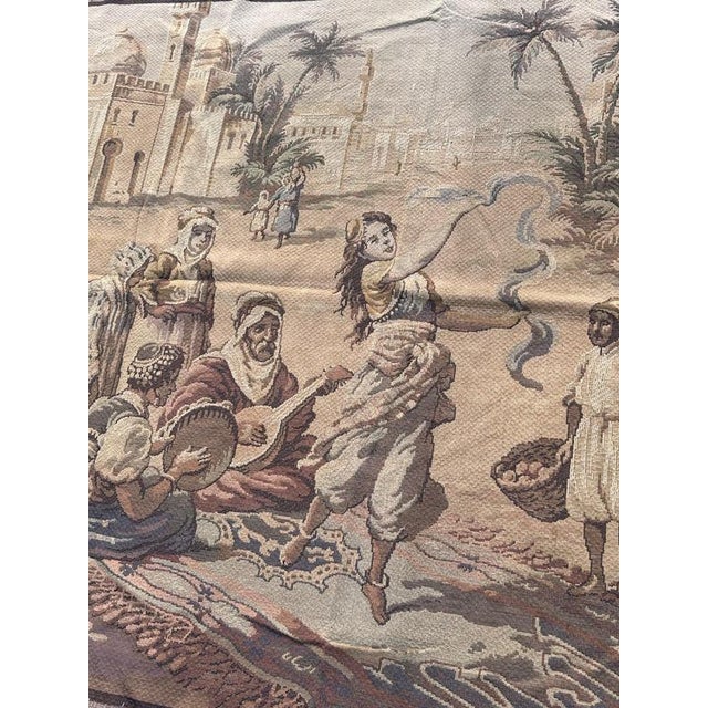 Beautiful mid-20th-century Jacquard tapestry, woven in a combination of wool and cotton on a Jacquard loom. The tapestry...