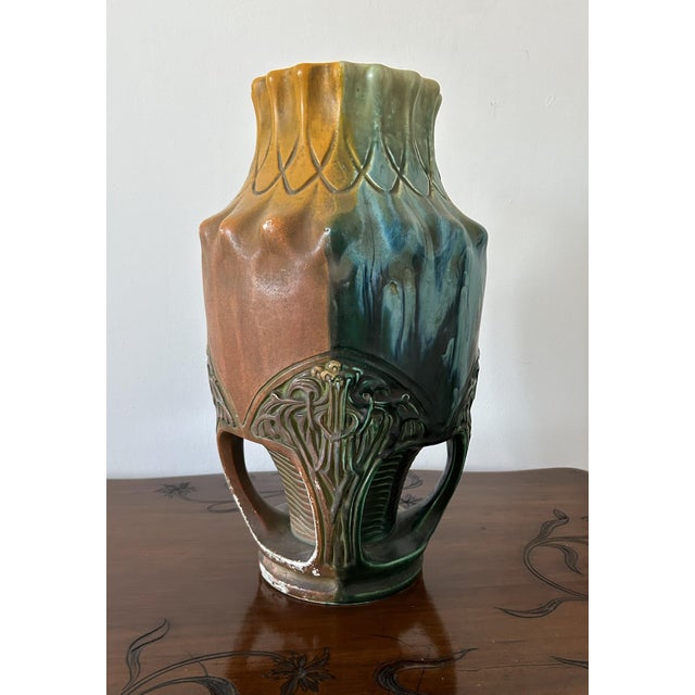 1920s Art Nouveau Vases from Julius Dressler, Bohemia, 1920s, Set of 2 For Sale - Image 5 of 18