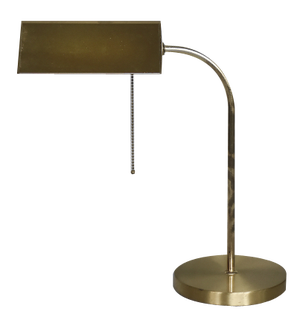 Mid-Century German Modern Gold Brass Desk Lamp with Chain from Karstadt AG, 1970s
