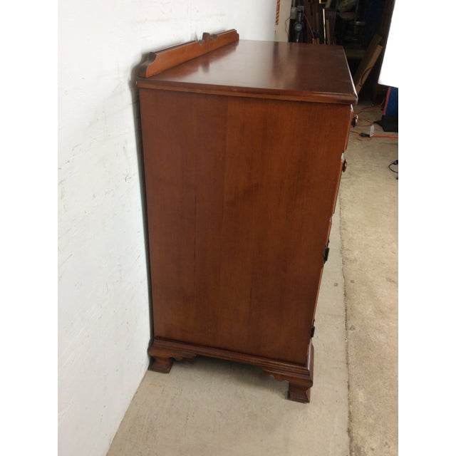 1930s Antique Country Style Maple Sideboard With Turned Wood Pulls For Sale - Image 5 of 18