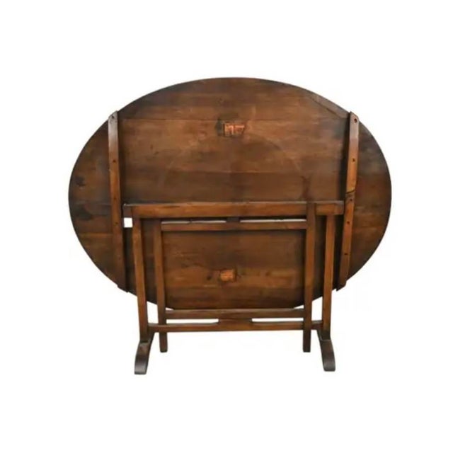 French 19th Century Tilt Top Wine Tasting Table For Sale In Tampa - Image 6 of 10