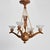 Wood Carved Oak Chandelier, 1920s For Sale - Image 7 of 10