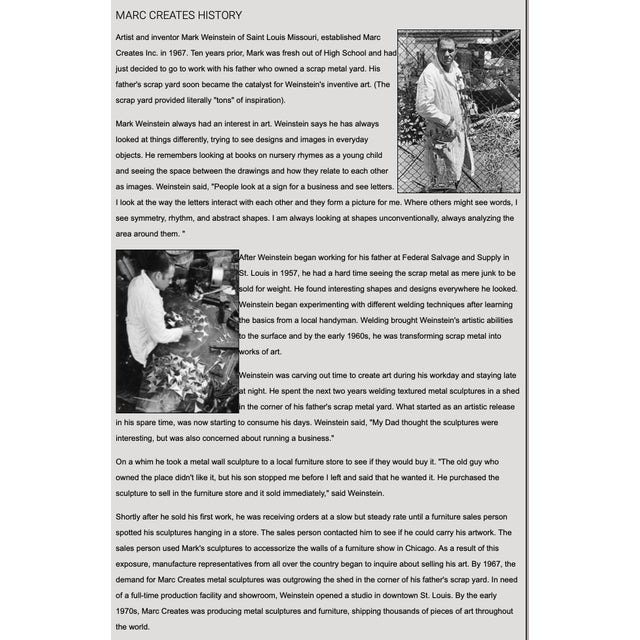 Brass Brutalist Construction Table Base by Marc Creates For Sale - Image 8 of 8