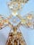 1960s Signed Schreiner New York Cross Pendant Brooch Clear Crystal With Original Chain For Sale - Image 14 of 15